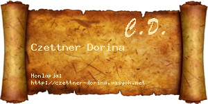 Czettner Dorina névjegykártya