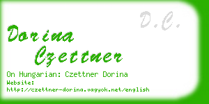 dorina czettner business card